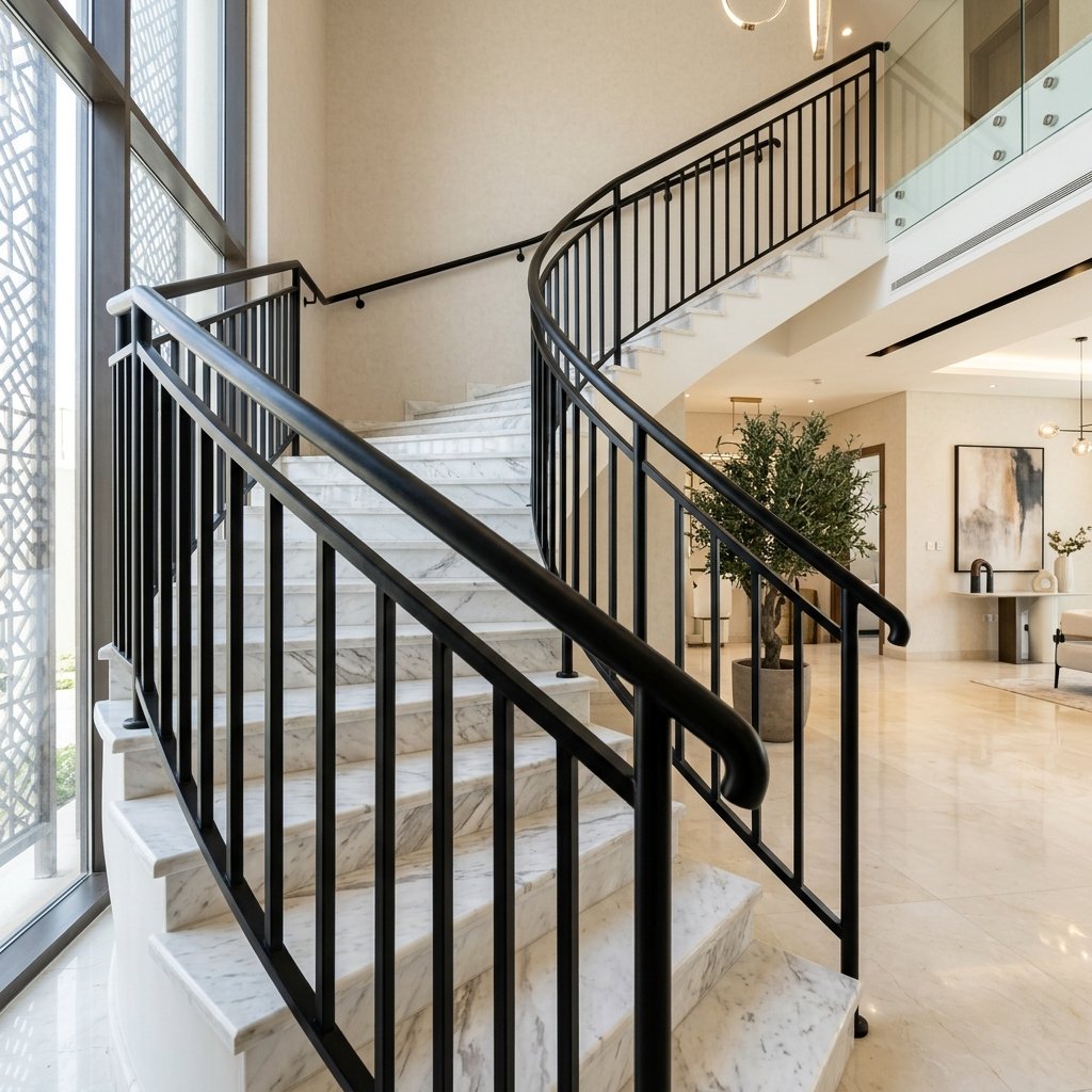 دهان درابزين حديد بالرياض